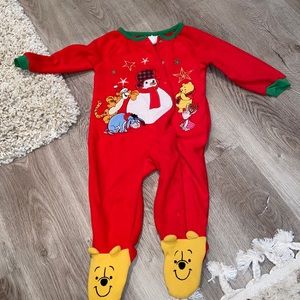 Disney Baby Fleece Winnie The Pooh Footie Pajamas